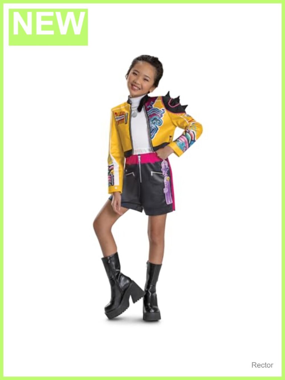 Kids K-Pop Demon Hunters Rumi Costume Jumpsuit Top Halloween Dress Up 7-8